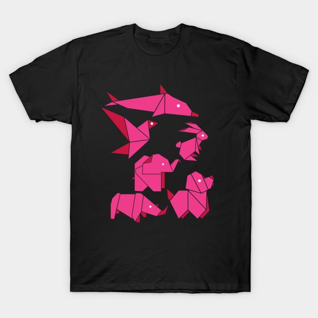 Cute Origami Animals T-Shirt by isstgeschichte